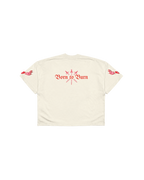 Camiseta Boxy Fit | Born to Burn White