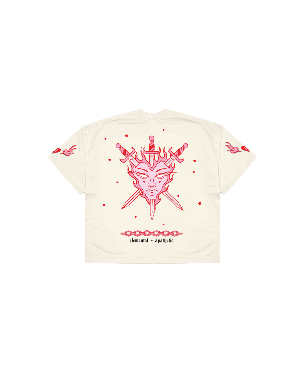 Camiseta Boxy Fit | Born to Burn White