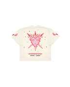 Camiseta Boxy Fit | Born to Burn White