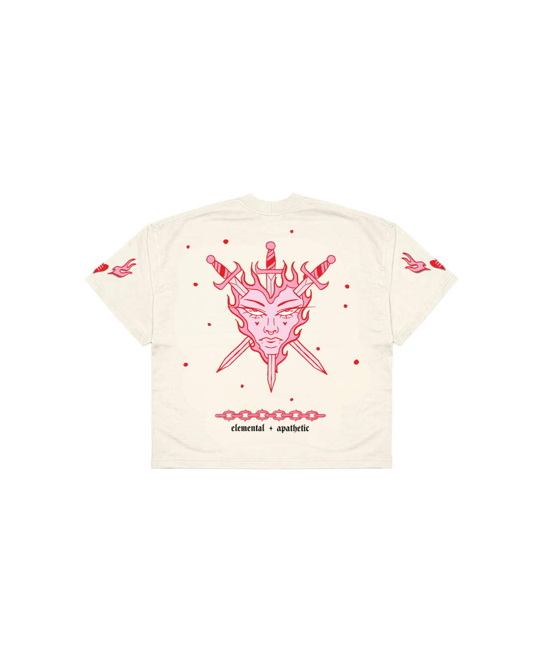 Camiseta Boxy Fit | Born to Burn White