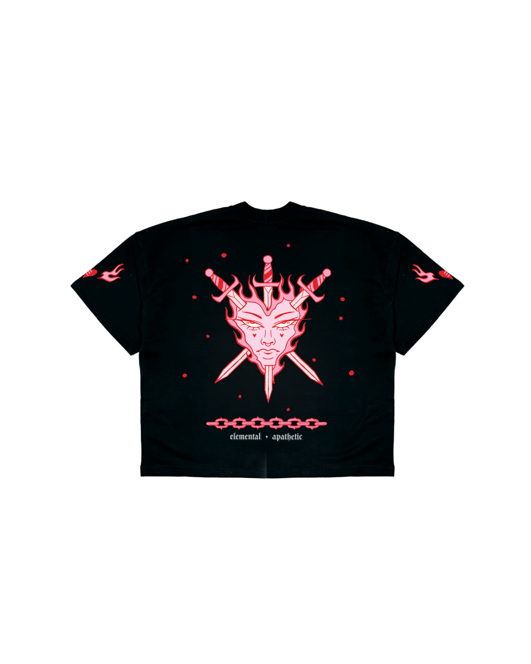 Camiseta Boxy Fit | Born to Burn Black