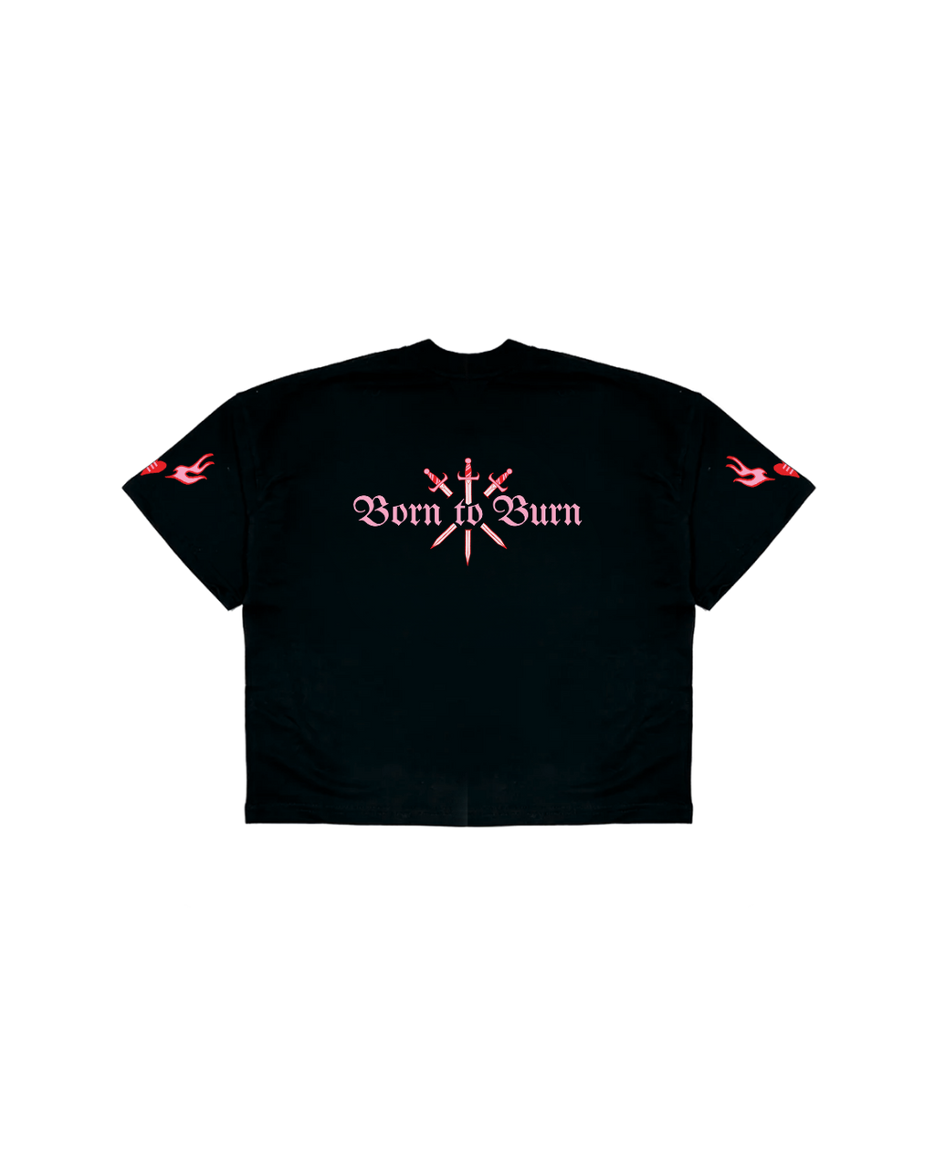 Camiseta Boxy Fit | Born to Burn Black