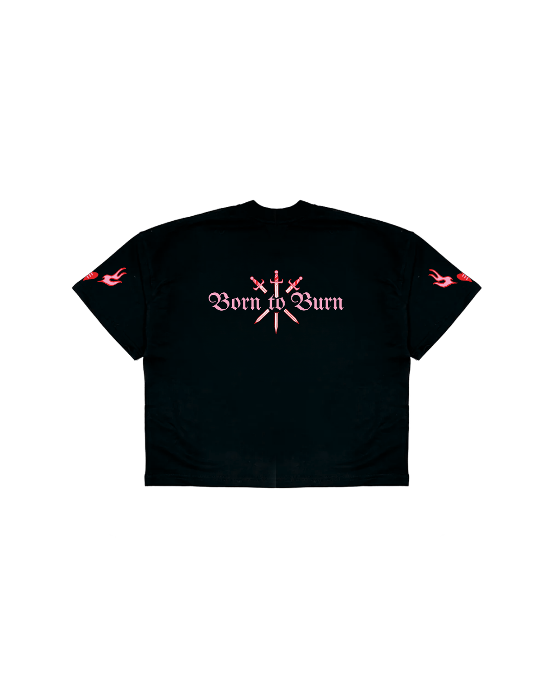 Camiseta Boxy Fit | Born to Burn Black